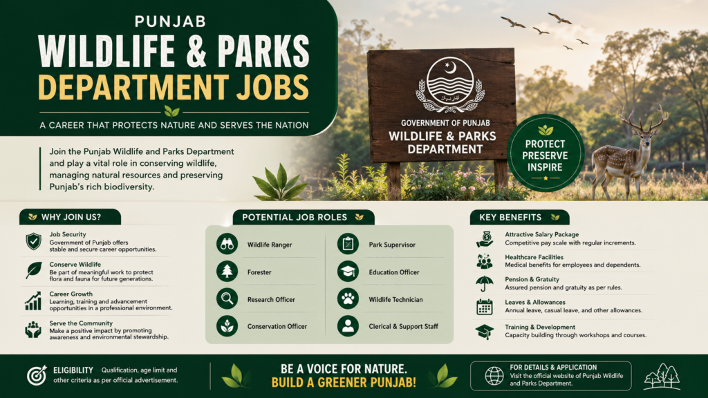 Punjab Wildlife and Parks Department Jobs