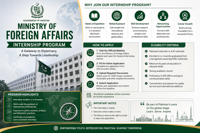 Ministry of Foreign Affairs Internships